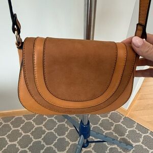 Sole Society Vegan leather Crossbody Saddle Bag